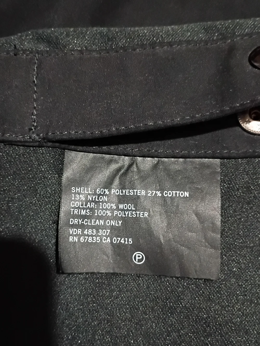 Vintage Nautica Sportswear Black Lightweight  Jacket with Snap Pockets
